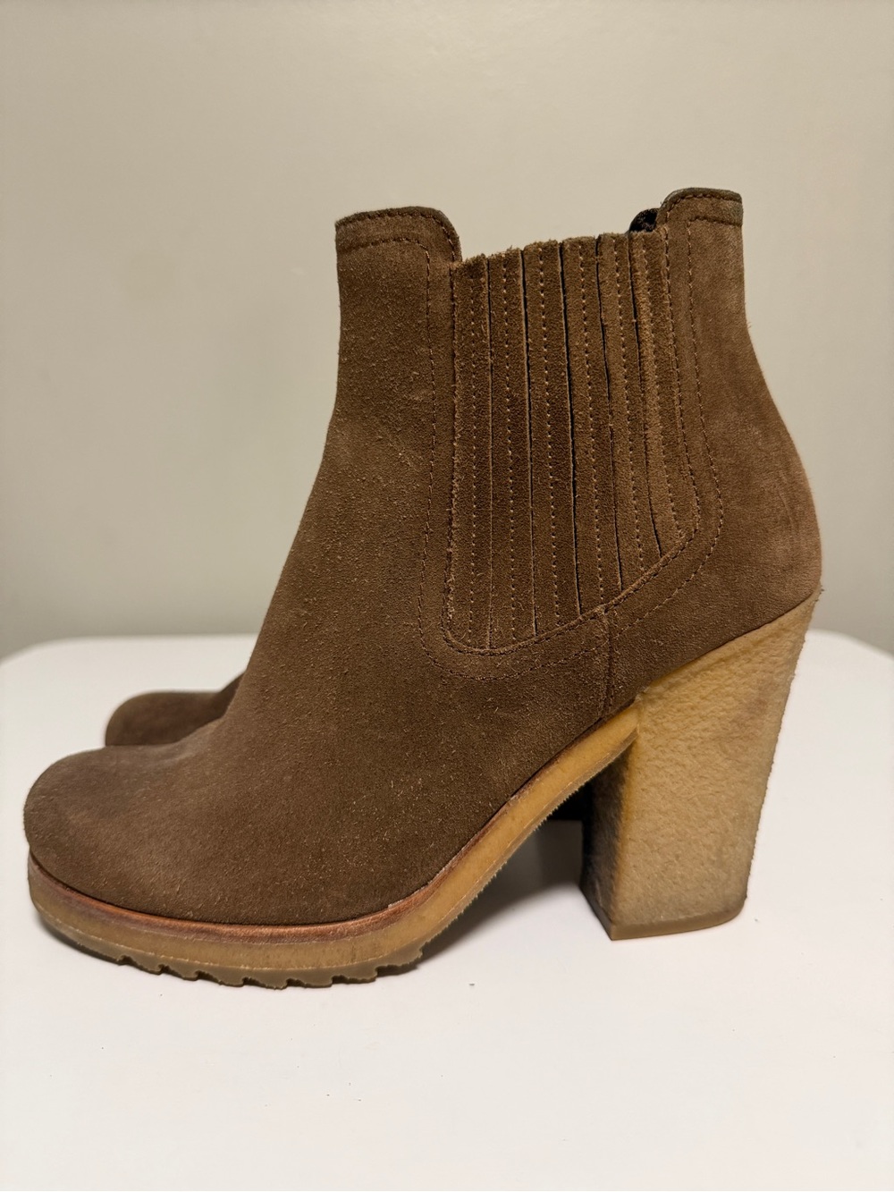 Prada Surde ankle boots in camel/brown Women’s EU 36 US 6 UK 3